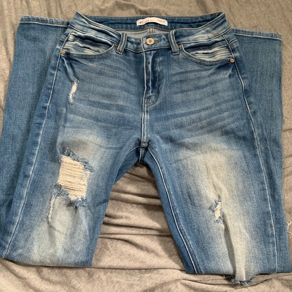 COPY - Kancan light wash jeans with holes size 27
